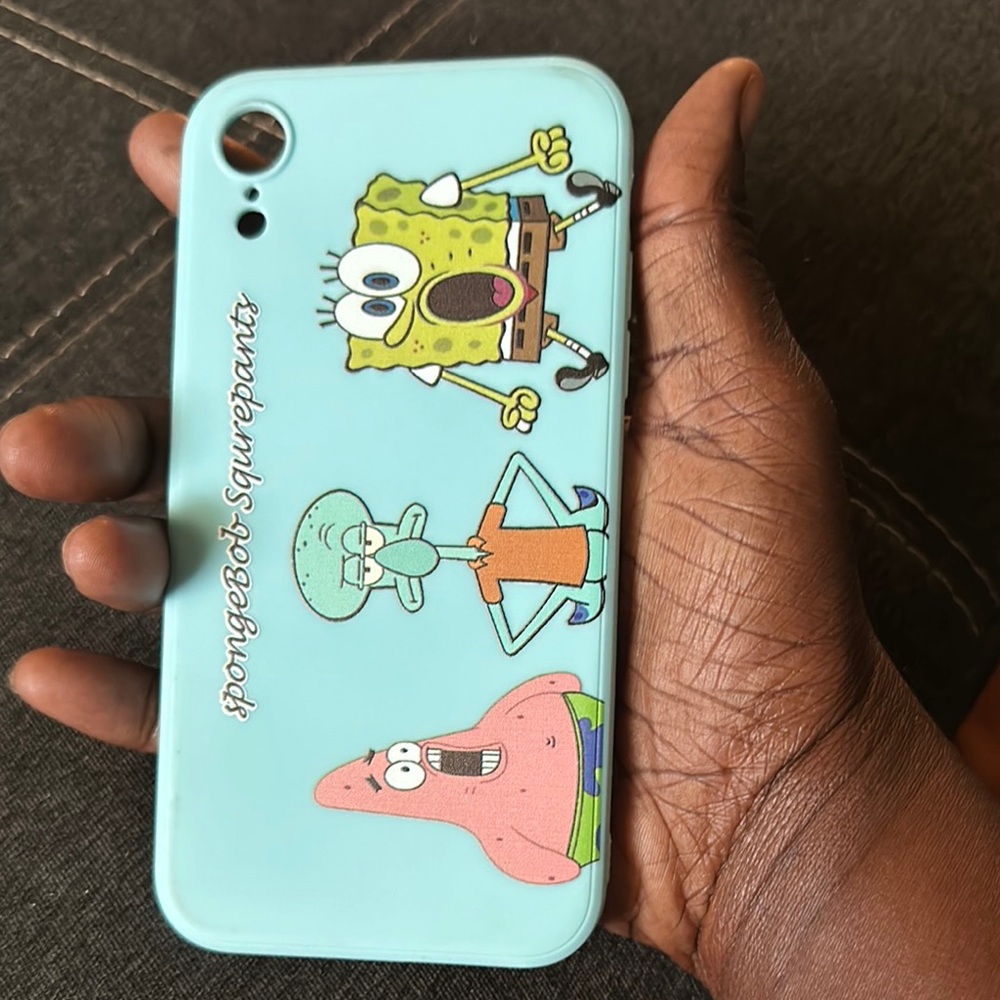 SpongeBob SquarePants Blue Phone Case with Playful Character Design